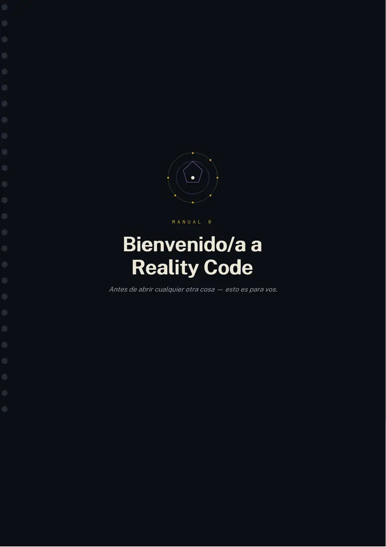 Portada de Manual 0 — Bienvenida