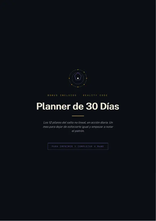 Portada de Planner de 30 Días